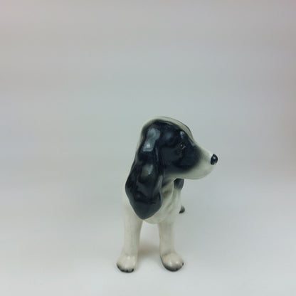 Vintage 1970's Wade Ceramics England Basset Hound Figurine Collectible 5.25 Inch