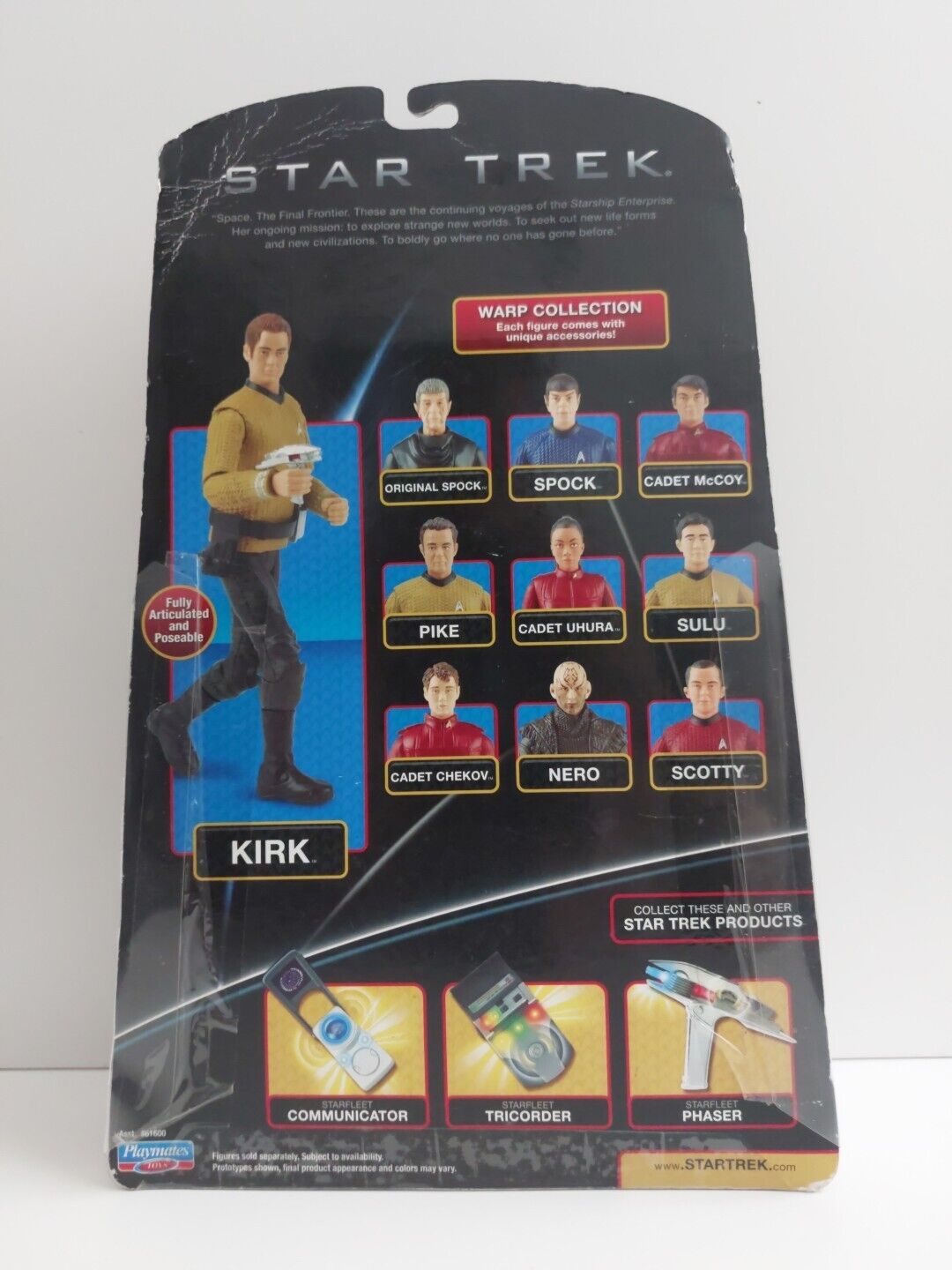 2009 Star Trek Warp Collection Spock Action Figure MOC - Playmates Toys - Unused