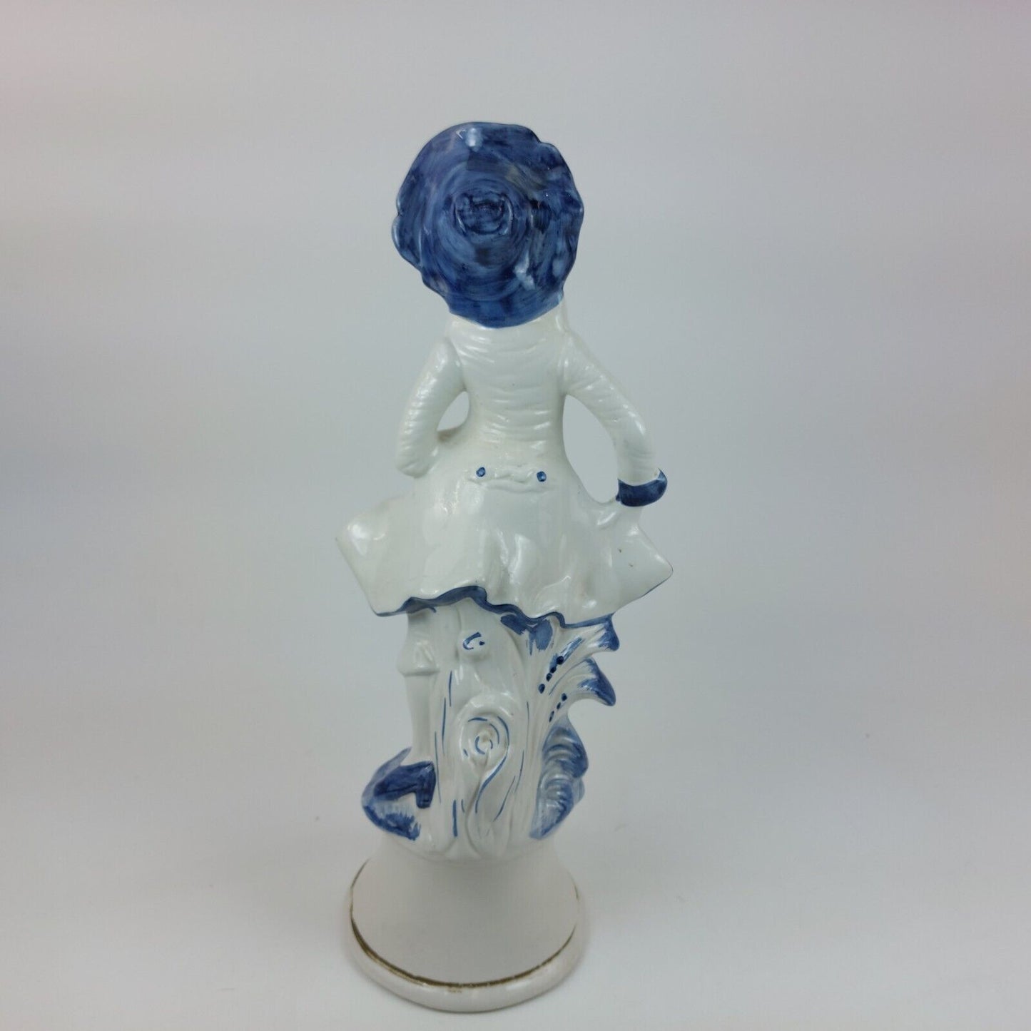 Vintage Capodimonte Porcelain Figurine - Elegant Lady in Blue Hat