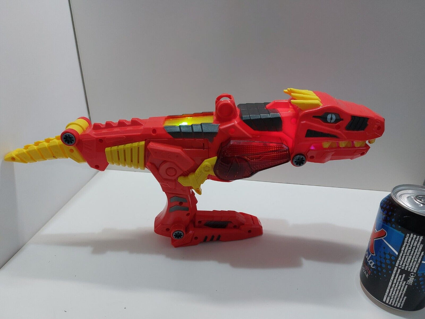 3-in-1 Transforming Dino Rex Space Blaster Toy Gun with Lights & Sounds