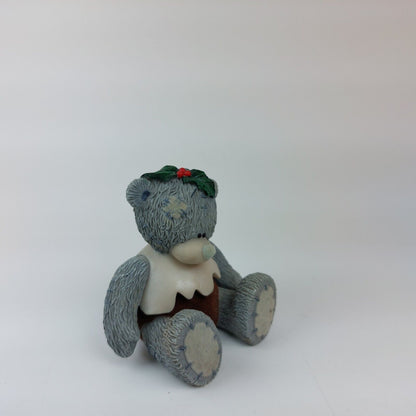 "Me to You" Grey Tatty Teddy with Christmas Pudding - Handmade and Painted