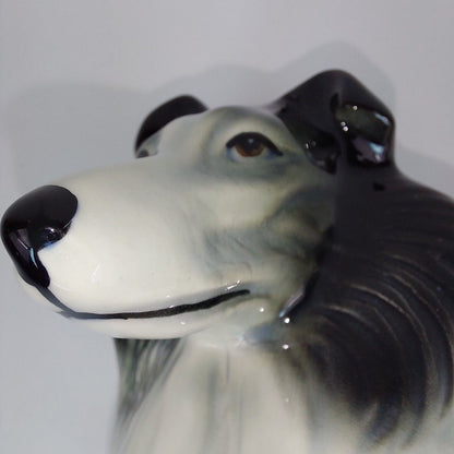 Vintage Nelson Staffordshire Ceramic Collie Figurine - 1960s Collie