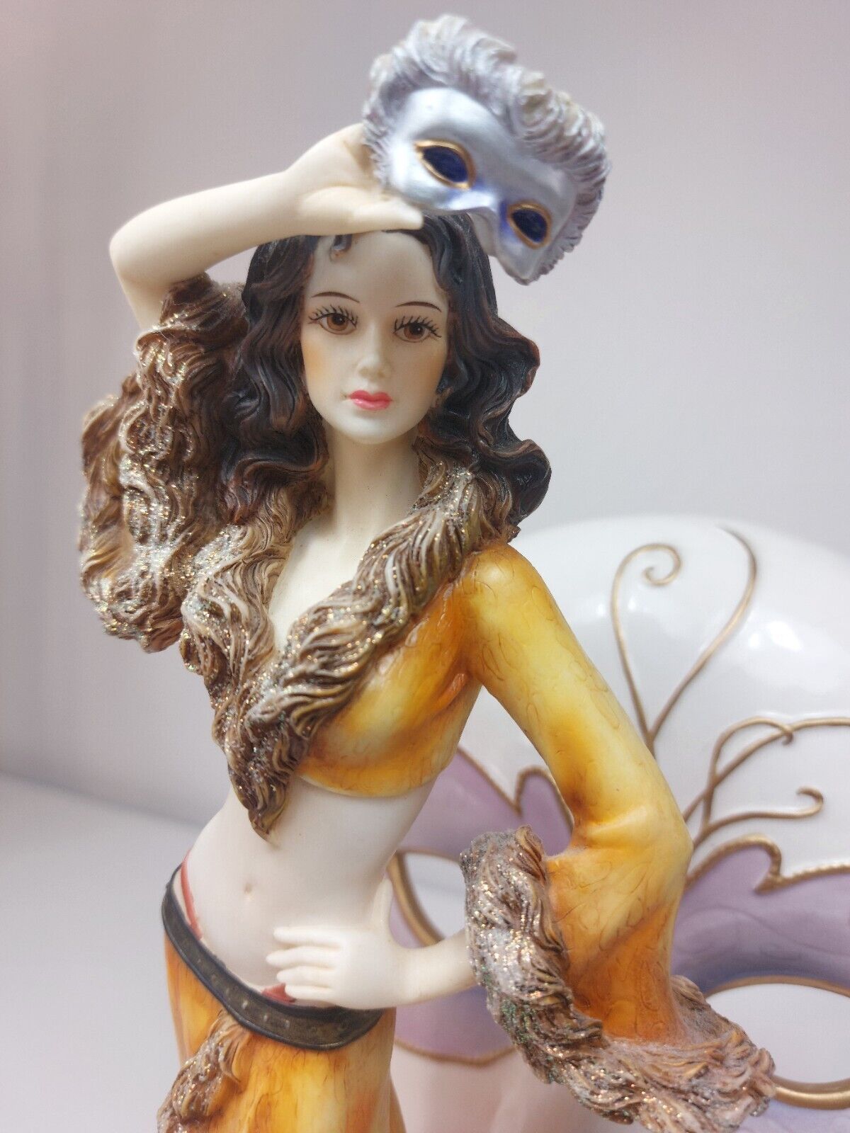 Regal Collection "Masquerade" Figurine - Porcelain, Woman in Venetian Attire