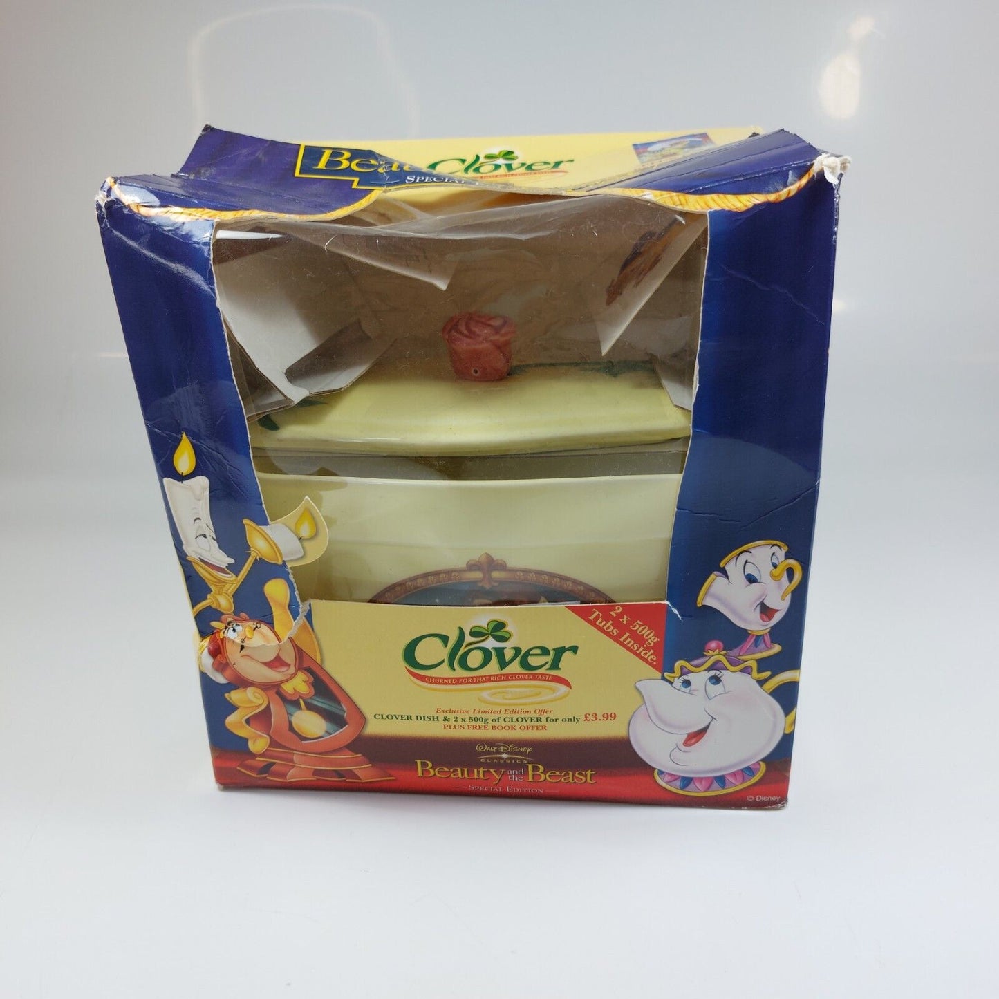 Beauty and the Beast Clover Butter Dish - Disney Special Edition