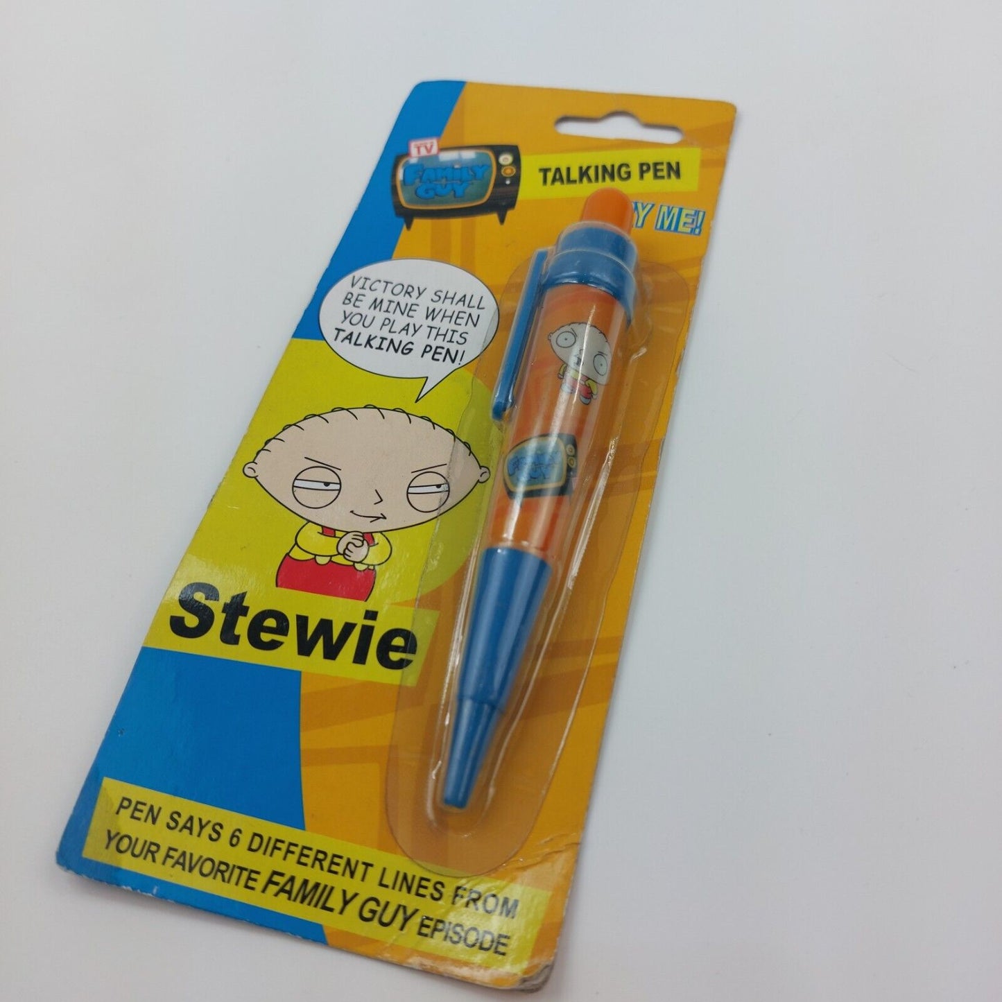 Family Guy Stewie Talking Pen Collectible with Phrases from TV Show - 2006