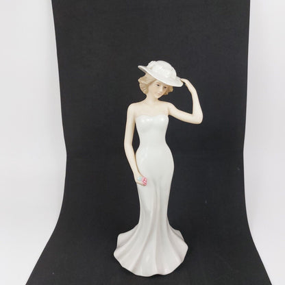 SBL Regal House Collection Porcelain Figurine - Paula in White Dress