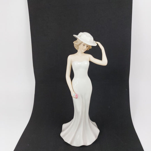 SBL Regal House Collection Porcelain Figurine - Paula in White Dress