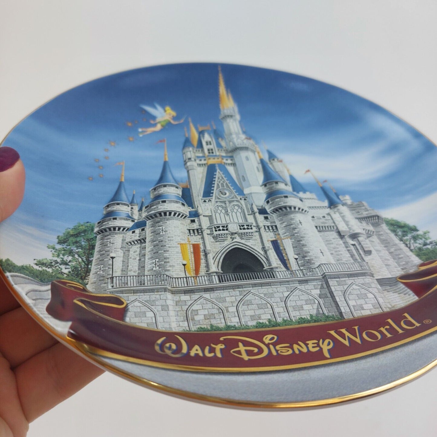 Walt Disney World Cinderella Castle 3D Collectible 9" Decorative Plate