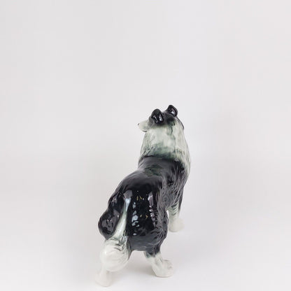 Vintage Nelson Staffordshire Ceramic Collie Figurine - 1960s Collie