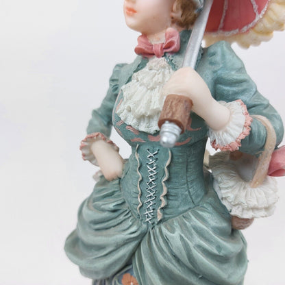 Juliana Collection Porcelain Victorian Lady Figurine with Dog Collectible 10.5"