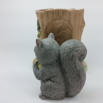 Franklin Porcelain Woodland Surprises Squirrel Figurine - 1984