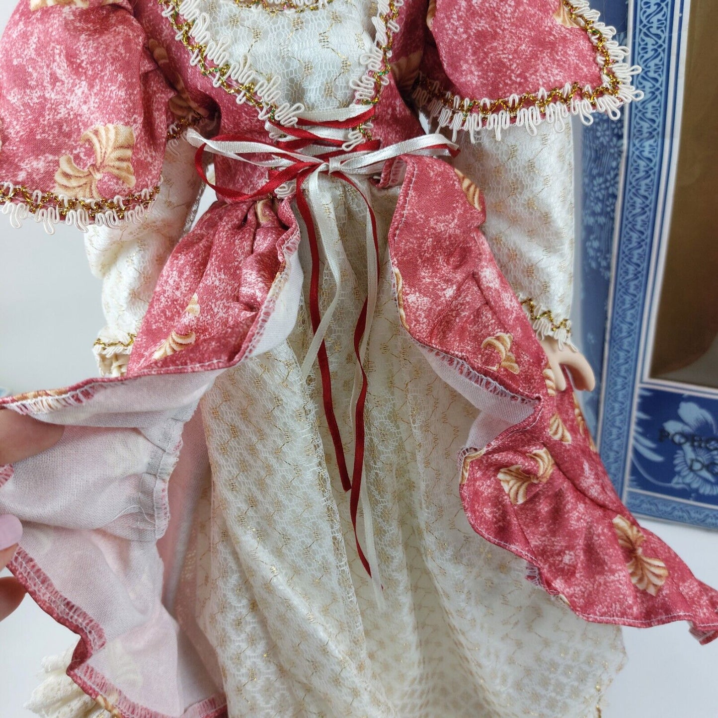 Handcrafted & Handpainted Porcelain Doll Gloria Big Size In Original Box