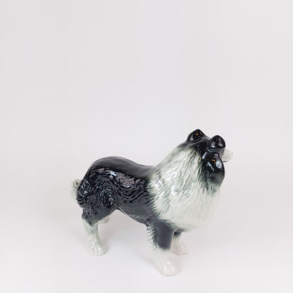 Vintage Nelson Staffordshire Ceramic Collie Figurine - 1960s Collie