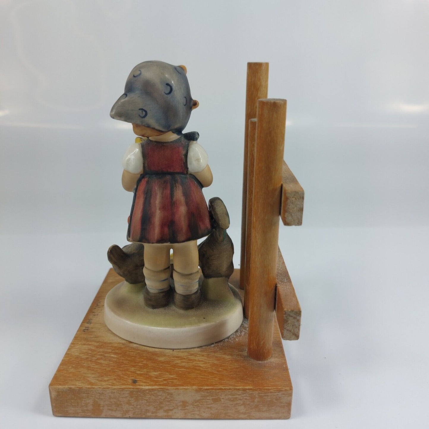 Goebel M.I. Hummel Bookends - Little Goat Herder & Feeding Time Figurines - HUM