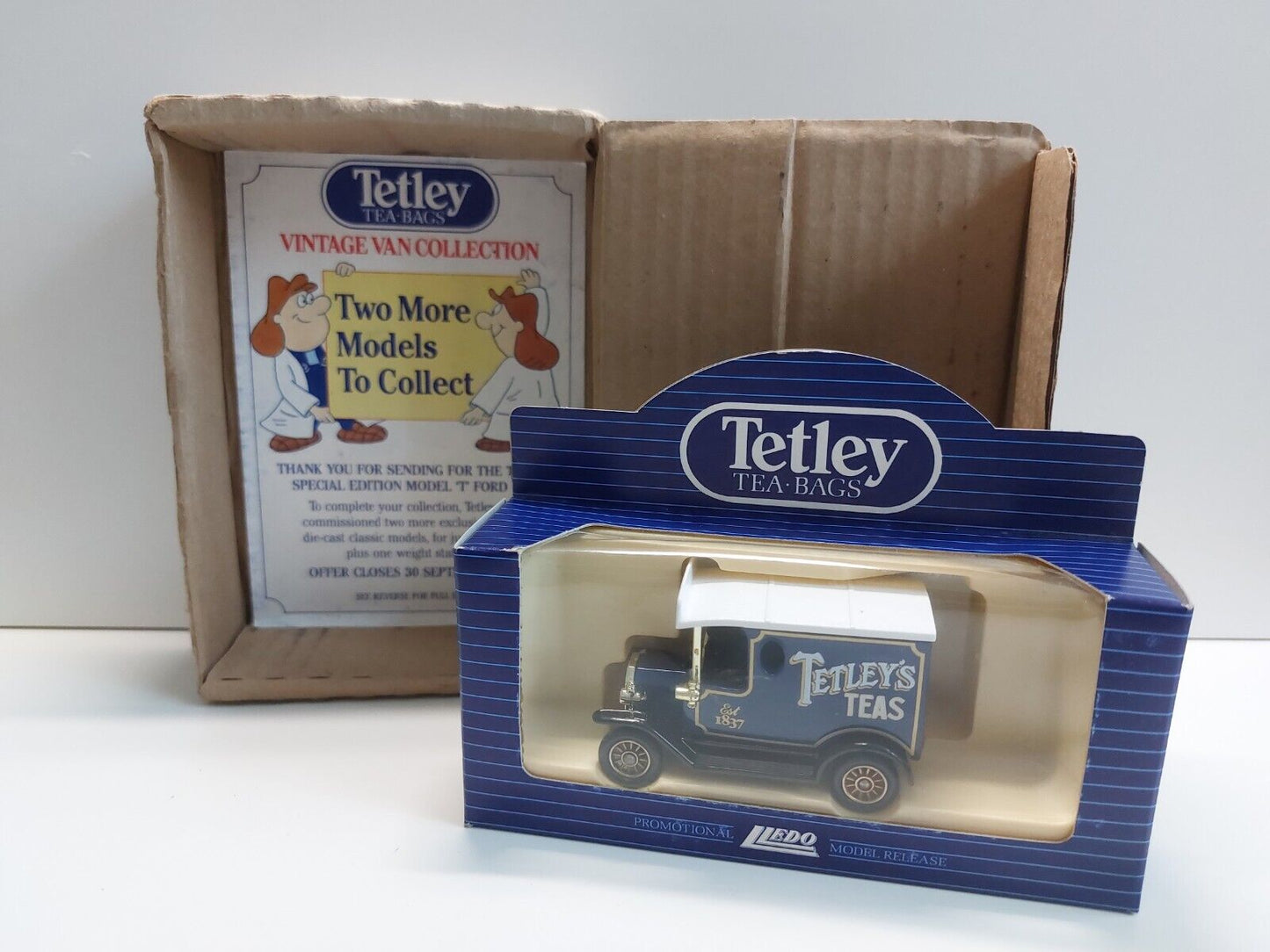 Lledo 1920 Model T Ford Van Tetley Tea Die-Cast Collectable - New in Box