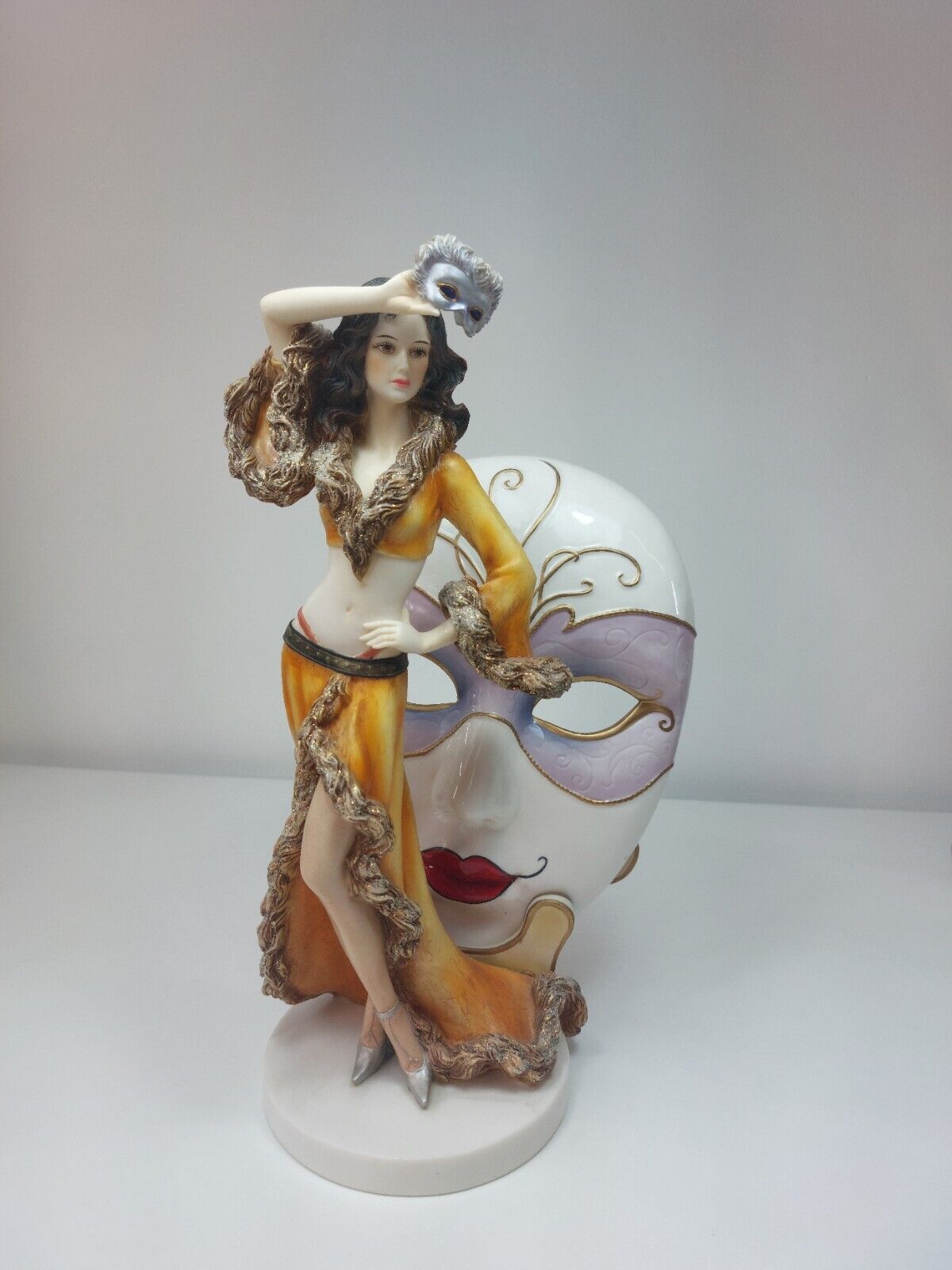 Regal Collection "Masquerade" Figurine - Porcelain, Woman in Venetian Attire