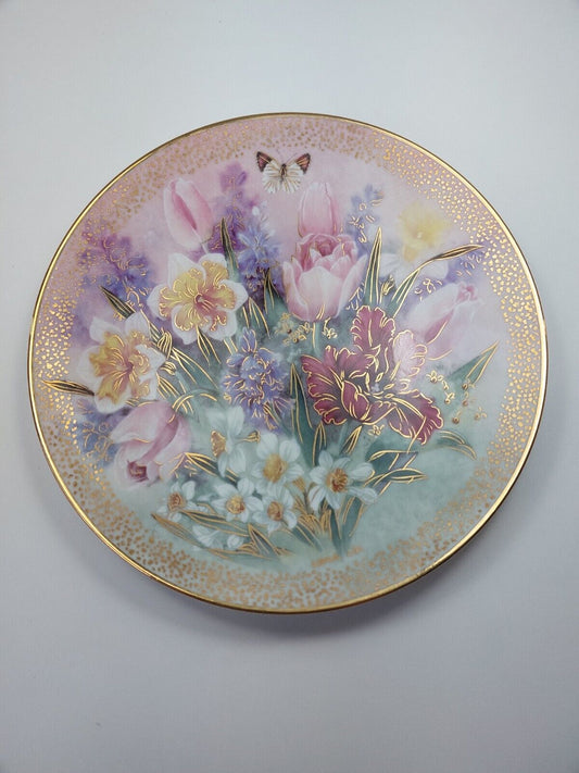 Lena Liu "Flower Festival" Plate W.L. George 1991 Limited Edition with COA