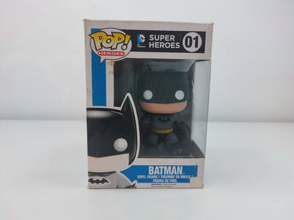 Funko Pop! DC Comics Super Heroes Batman 01 Vinyl Figure - Good Condition, Boxed