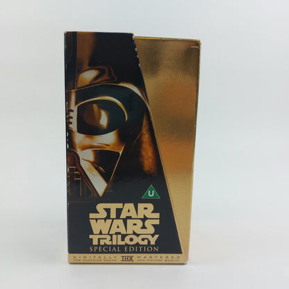 Star Wars Trilogy, Special Edition, Gold Box Set VHS 1997 Collectable See ThePic