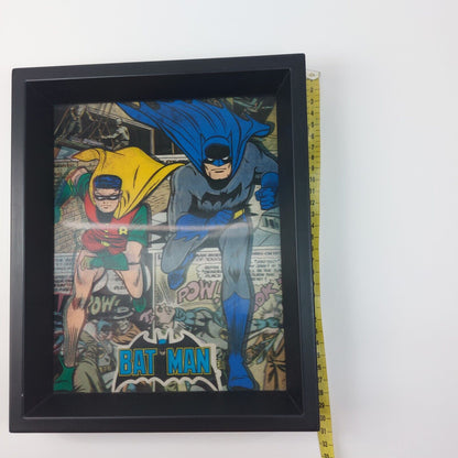 Batman & Robin 3D Lenticular Marvel Heros Retro Picture frame, See The Pictures