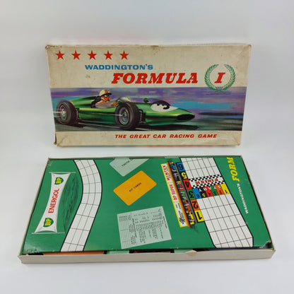 1962 Waddingtons Formula 1 Motor Car Racing Board Game 1st Edition