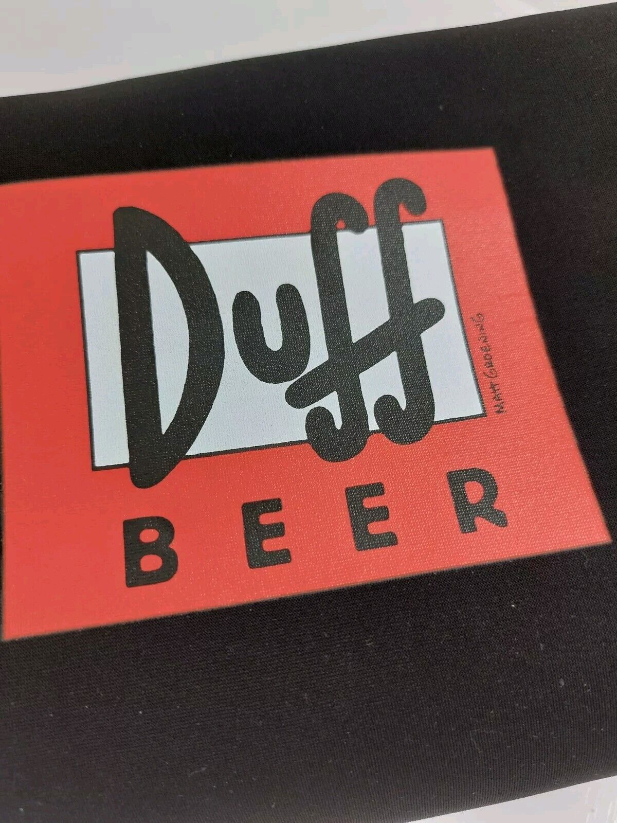 Rare 2000s Duff Beer Black Pouch - The Simpsons Homer Limited Edition Case