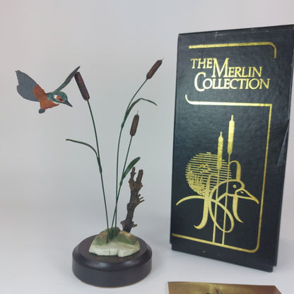 Limited Edition Kingfisher Sculpture, Signed by the artist,The Merlin Collection