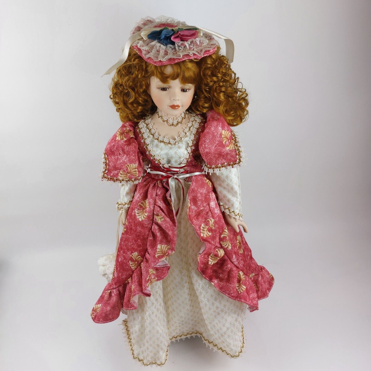 Handcrafted & Handpainted Porcelain Doll Gloria Big Size In Original Box