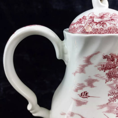 Myott "The Hunter" Teapot - Red and White Countryside Scene